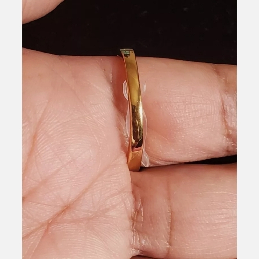 Men's Natronite Zircon Gold Vermeil Ring - Picture 4 of 9